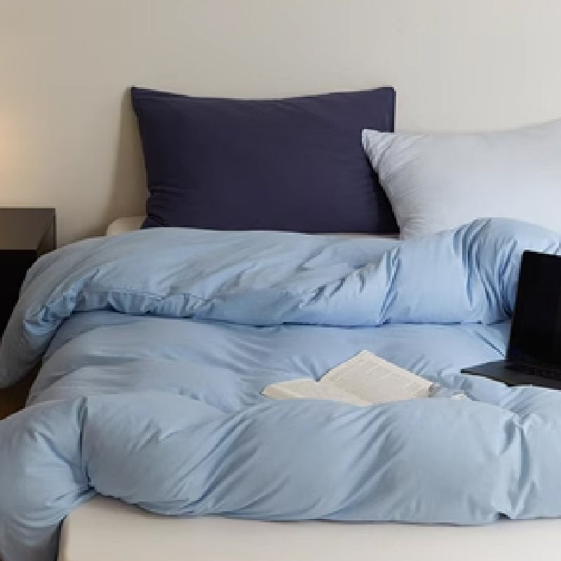 3design blue simple bedlinen set
