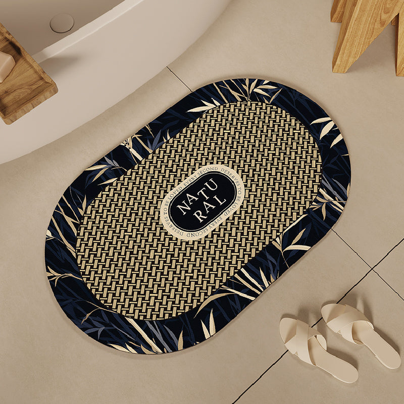 4design bamboo simple bath mat