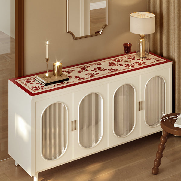 burgundy red fower shelf mat