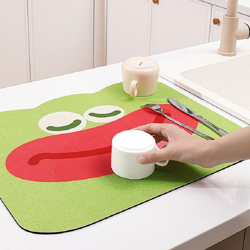 7design illustration cute sink mat