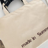 made in summer tote bag