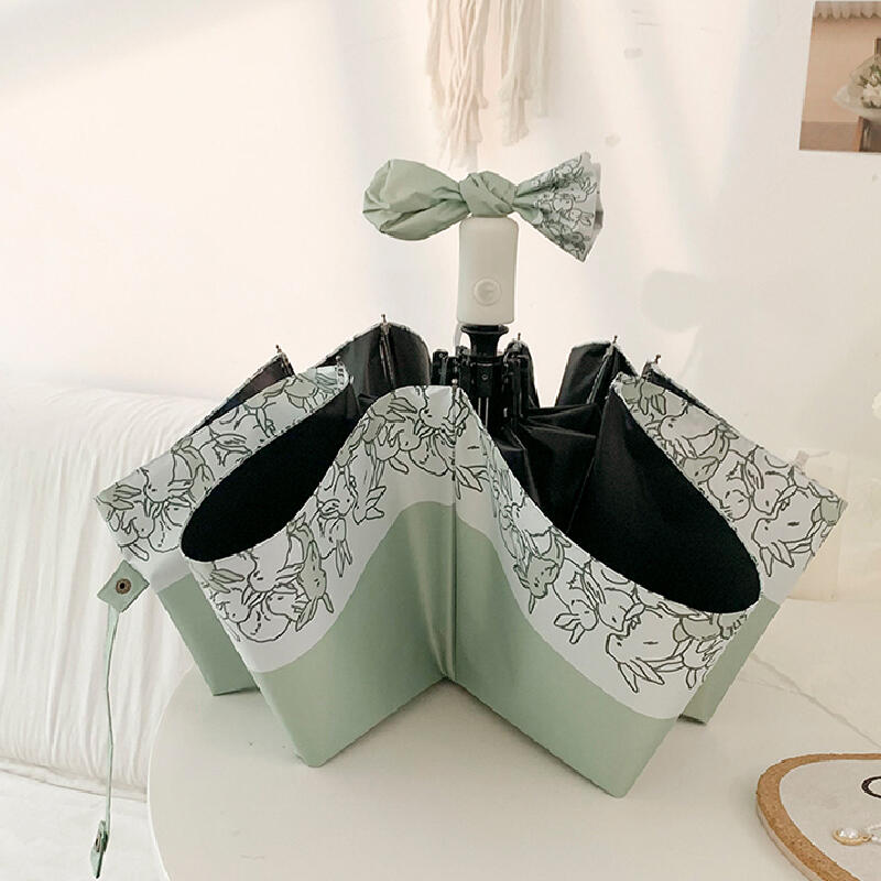 3type green flower uv parasol