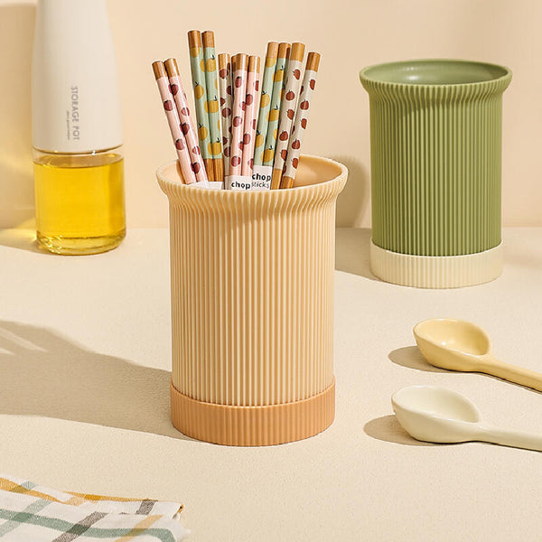 3color twotone natural cutlery stand drainer