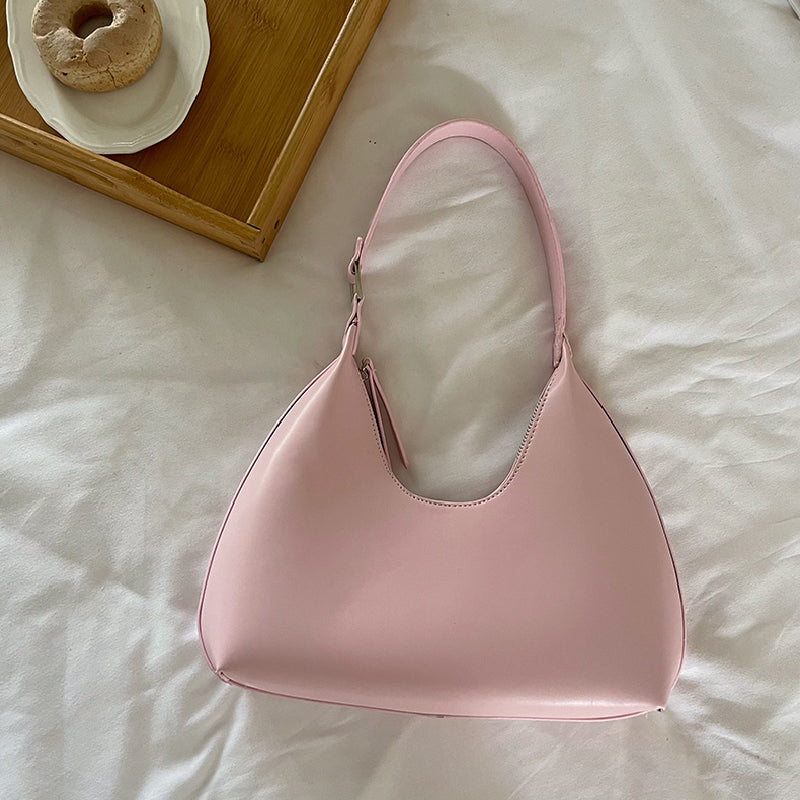 simple elegance leather handbag
