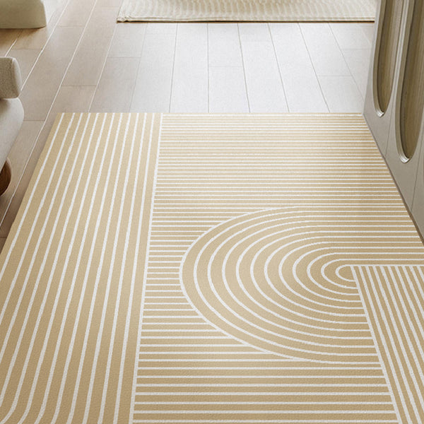 6design cream geometric pattern door mat
