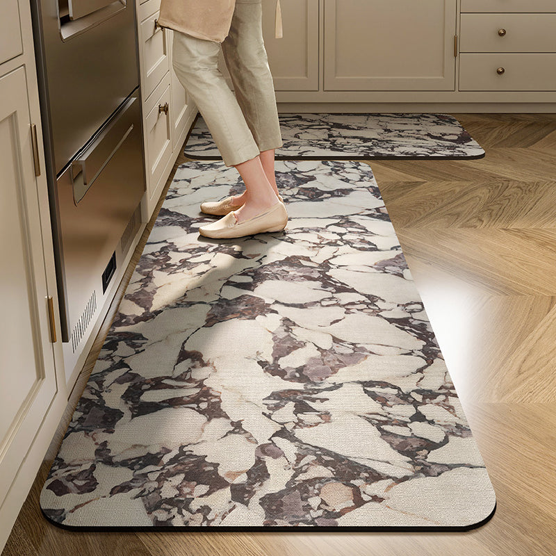 3design elegance marble kitchen mat