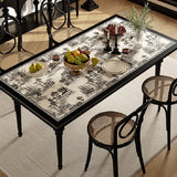black frill elegance table mat