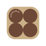 2color brown circle minimalism coaster
