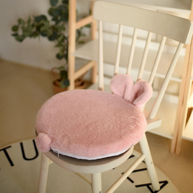 fluffy animal seat cushion