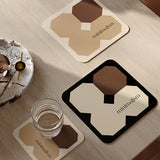 square minimalism brick coaster