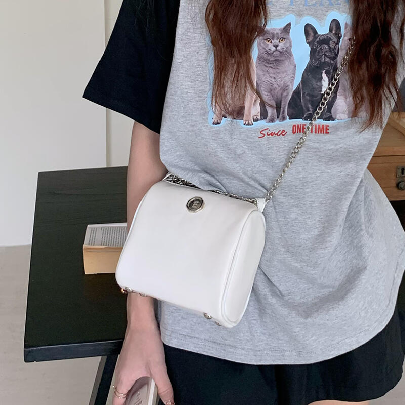 elegant compact shoulder bag