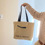 made in summer tote bag