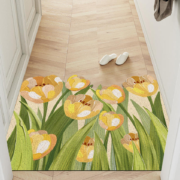 elegant tulip door mat