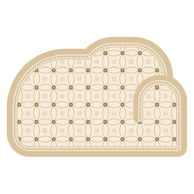 french style tile bath mat