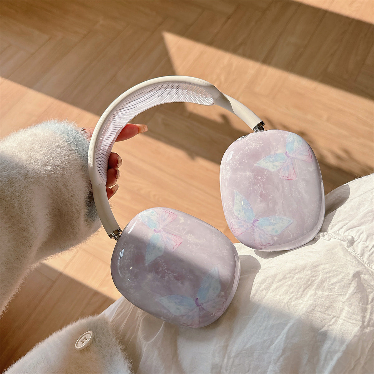 marble butterfly AirpodsMax cover