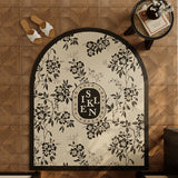 4design monotone floral door mat