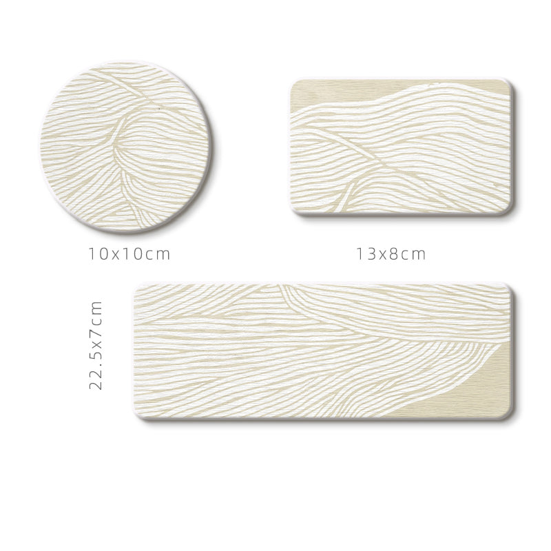 4design stripe bathroom coaster