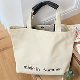 made in summer tote bag