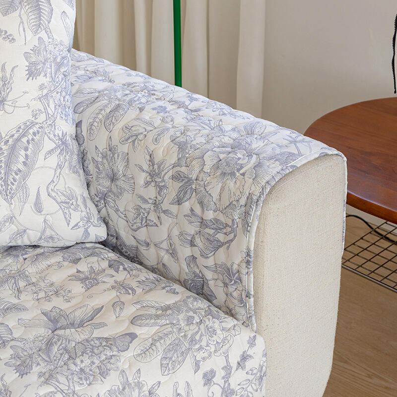 4design floral quilted sofa cover