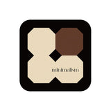 square minimalism brick coaster