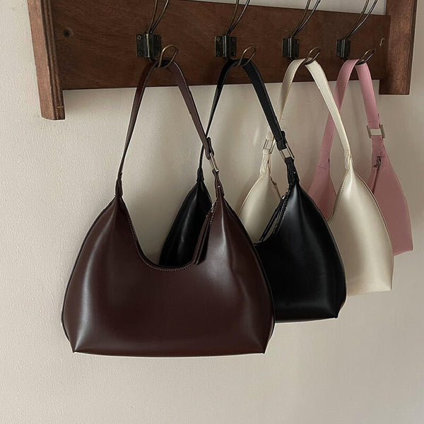 simple elegance leather handbag