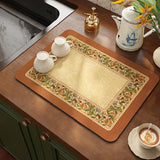 American retro elegant sink mat