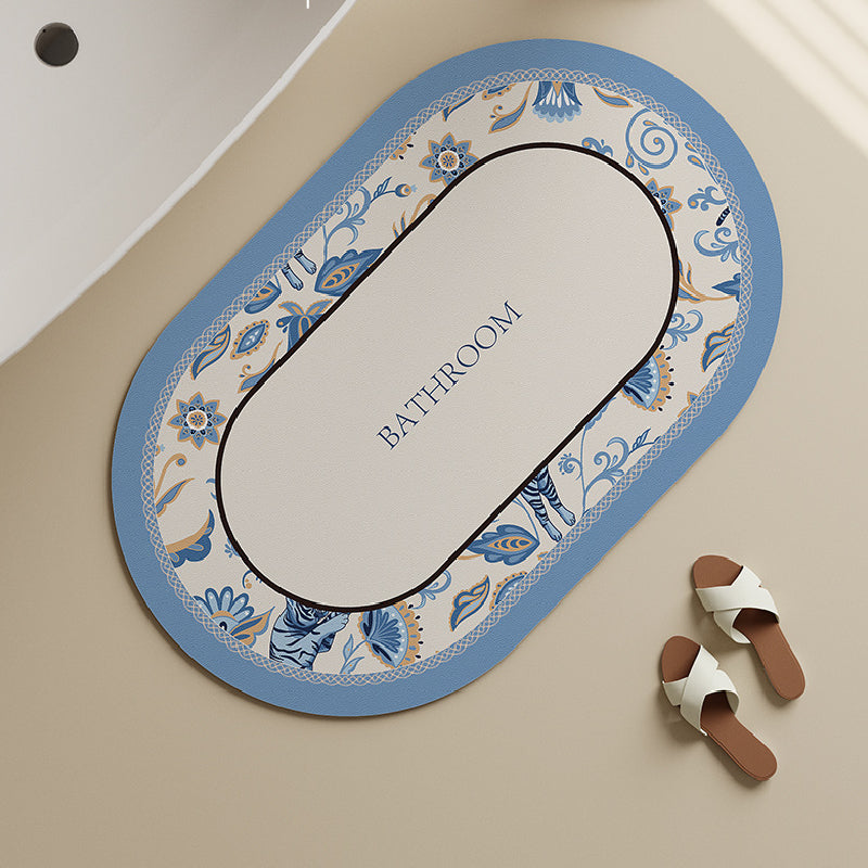 3design chic elegance flower bath mat