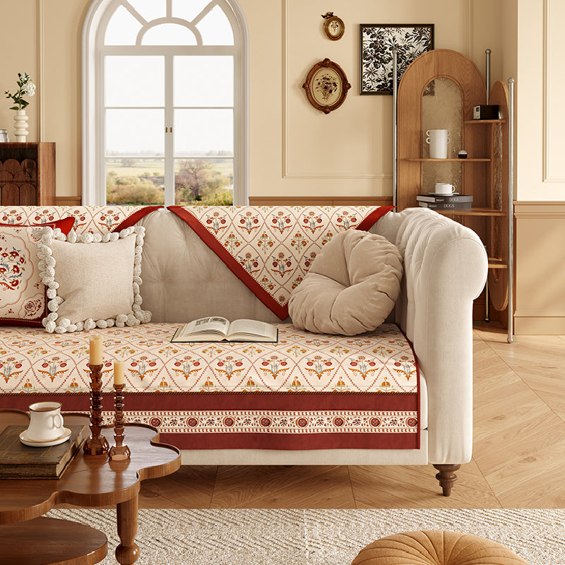 american floral sofa cover