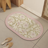 2design pink flower girly bath mat