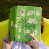green pop illustration iPad case