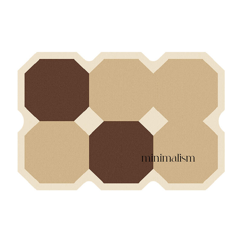 square minimalism brick sink mat