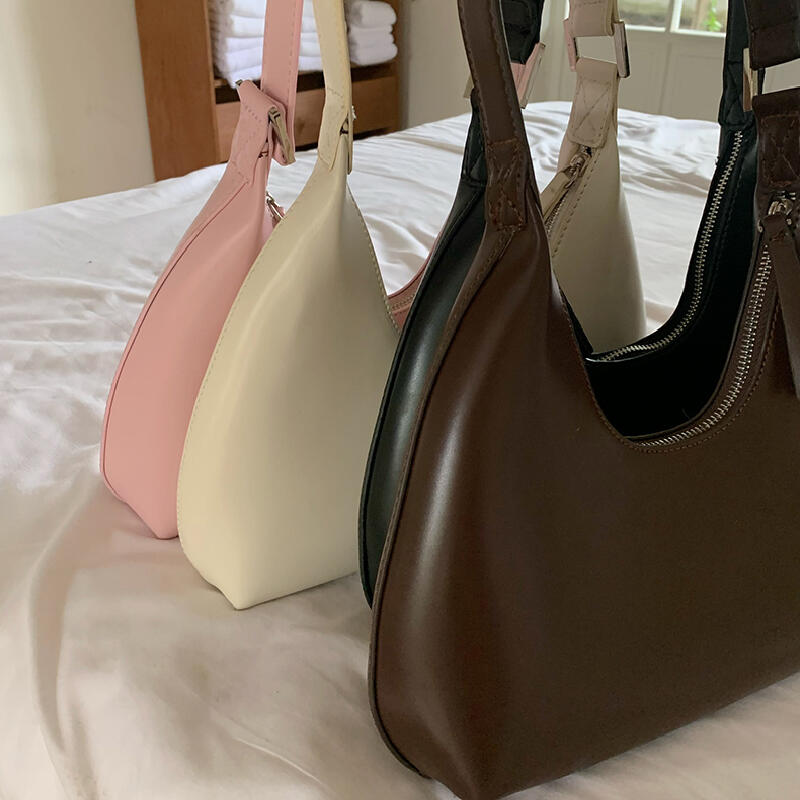 simple elegance leather handbag