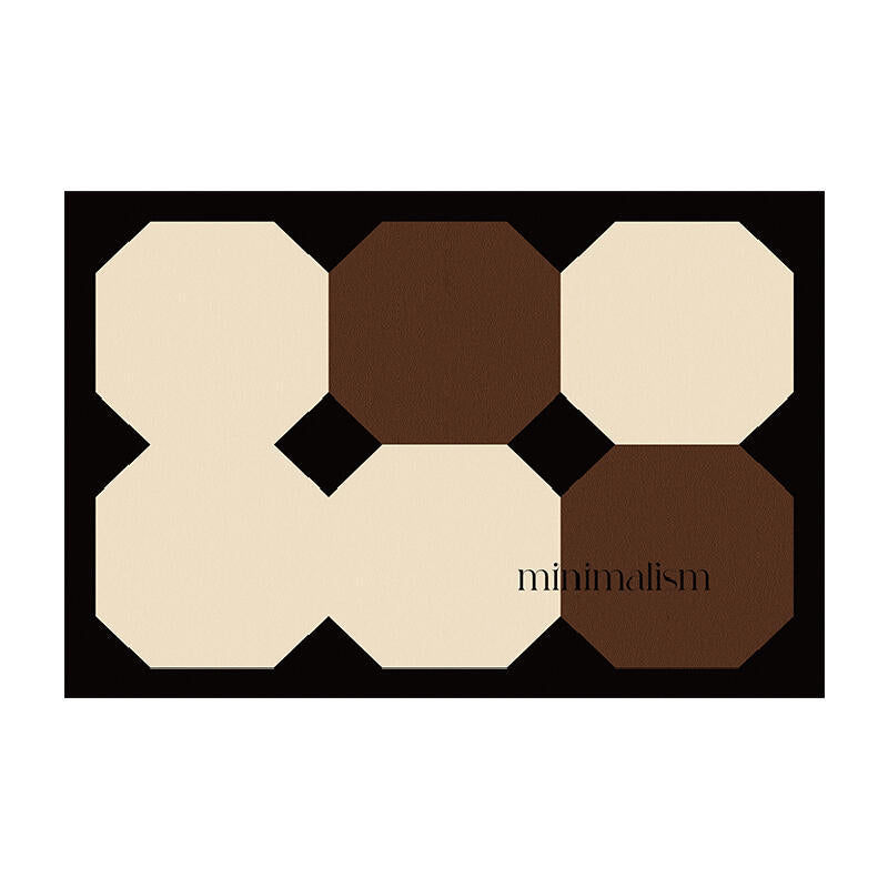 square minimalism brick door mat