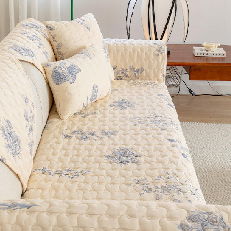 4design floral quilted sofa cover