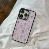 girly floral pink iphone case