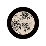2design monotone floral round coaster