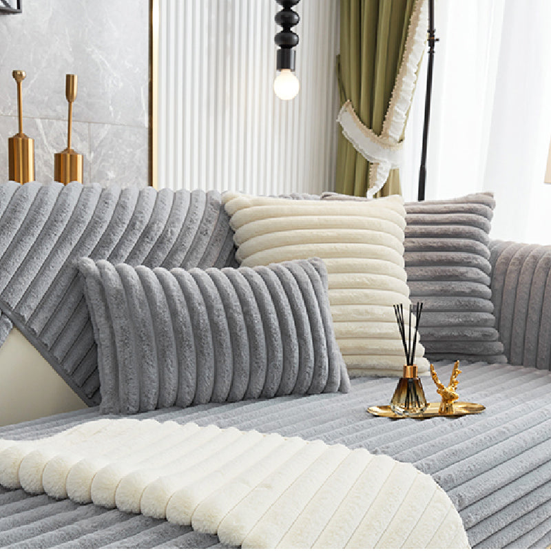 3color pastel simple stripe cushion