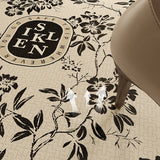 4design monotone floral door mat