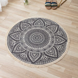 10design ethnic elegant round carpet