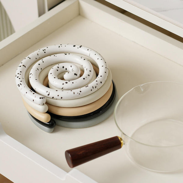 6color modern swirl trivet