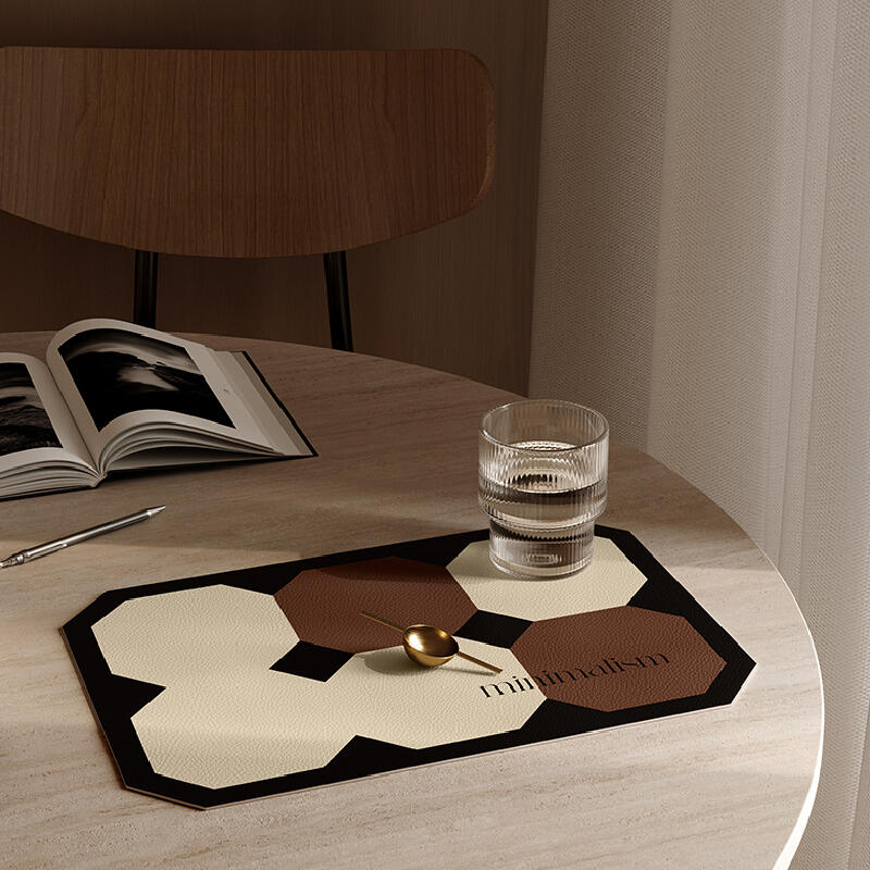 square minimalism brick place mat