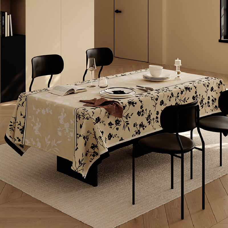 black moon light table cloth