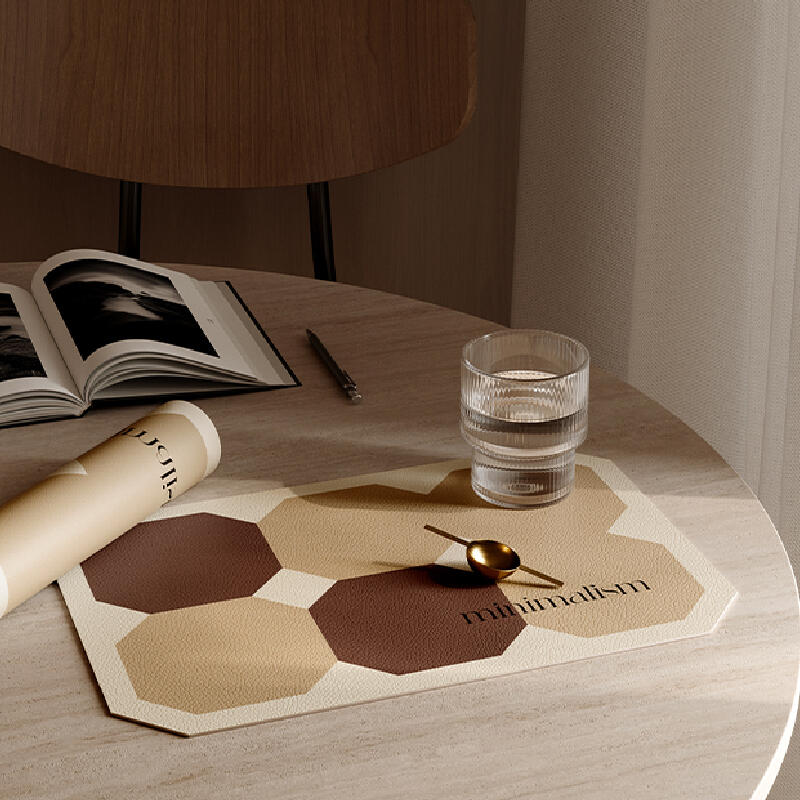 square minimalism brick place mat