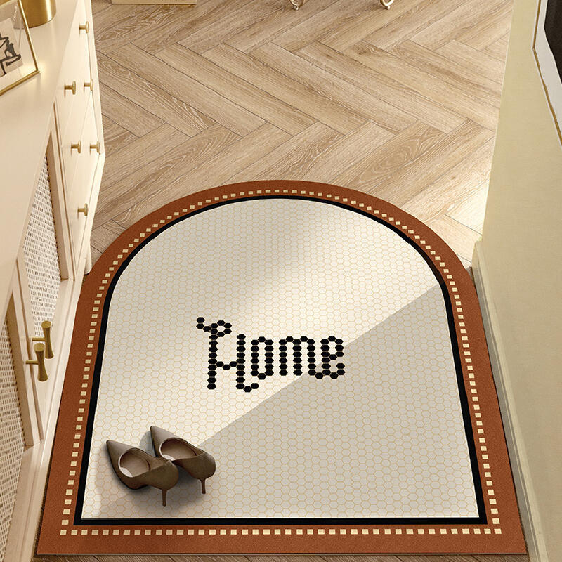 2color casual dot door mat