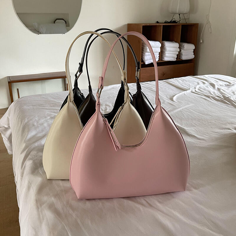 simple elegance leather handbag
