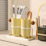 3color natural simple cutlery stand drainer