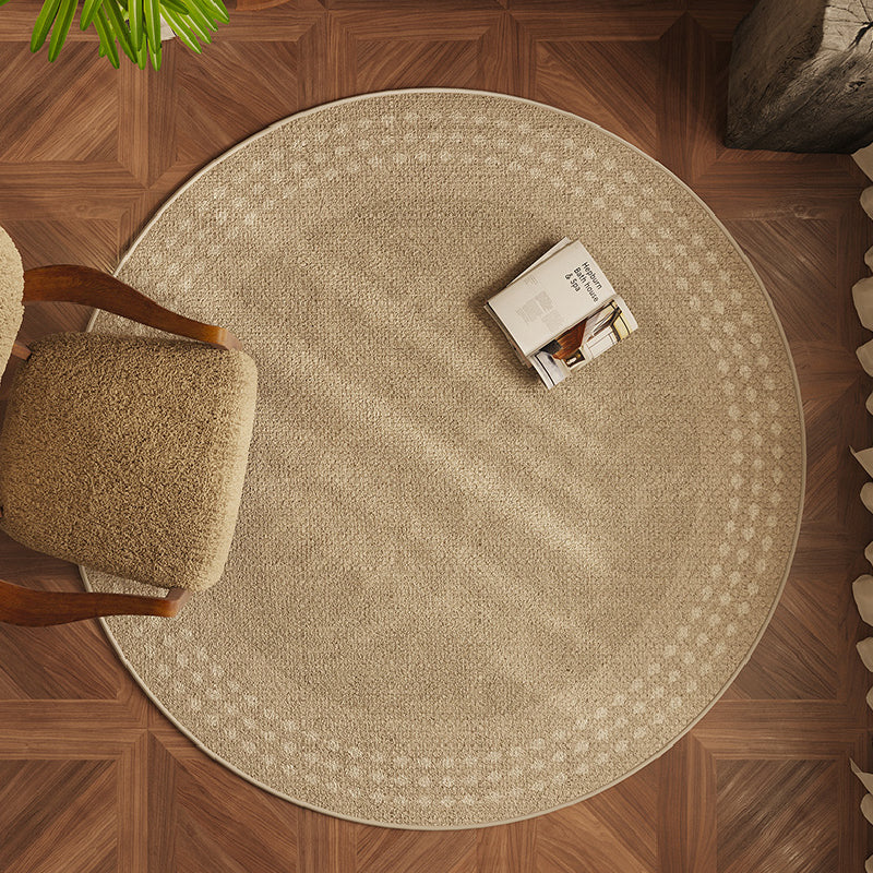 10design simple natural round carpet
