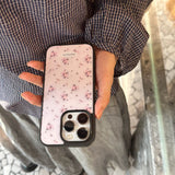 girly floral pink iphone case