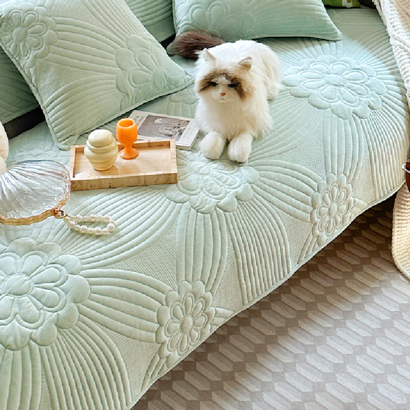7color pastel quilting flower sofa cover