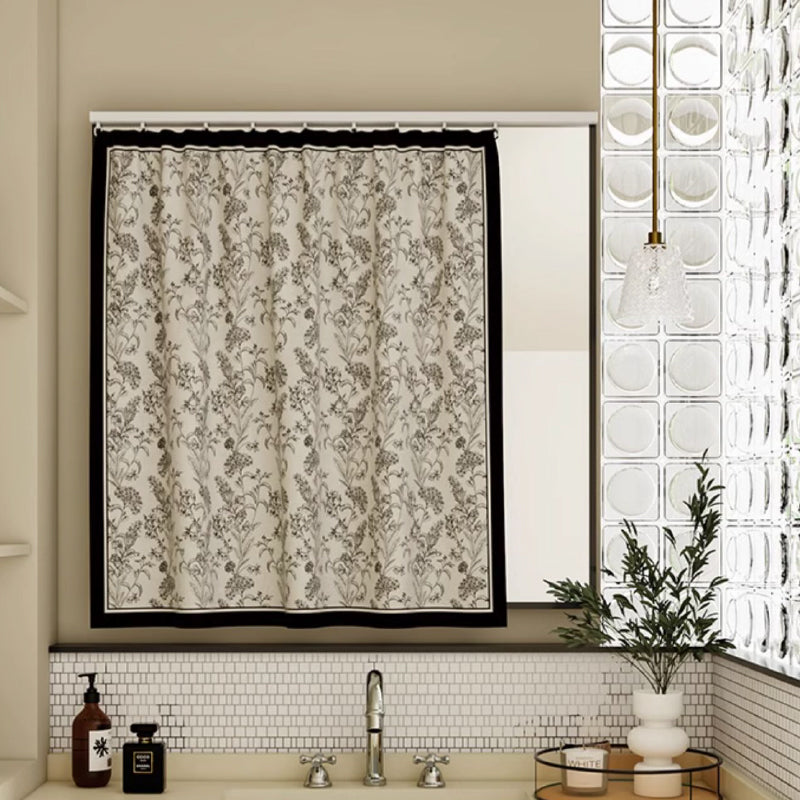 3design monotone floral curtain